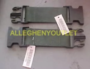 2 USGI Militar NEGRO USMC Pistola Táctica Utilitaria LC-2 Cinturón de Tela 6" Extensores NUEVO - Imagen 1 de 2