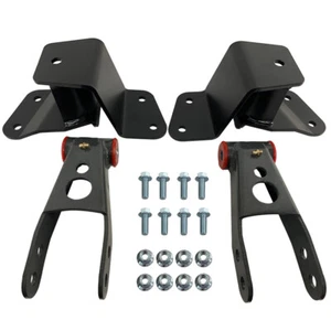 4" Rear Drop Kit Shackles & Hangers For 1988-1998 Chevy Silverado GMC 1500 Truck - Picture 1 of 11