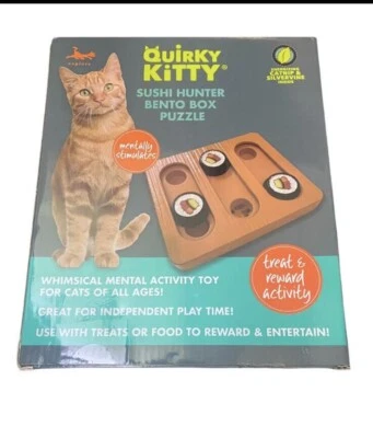 Quirky Kitty Sushi Hunter Bento Box Puzzle With  Catnip Pounce  - Image 1 of 2