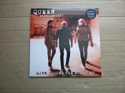 QUEEN + ADAM LAMBERT - LIVE AROUND THE WORLD EP - 12" P/S BLACK VINYL  RSD 2021 - Image 1 of 4
