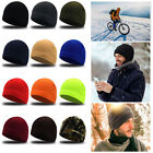 Winter Warm Fleece Windproof Cycling Skull Cap Helmet Liner Running Beanie Hatಇ