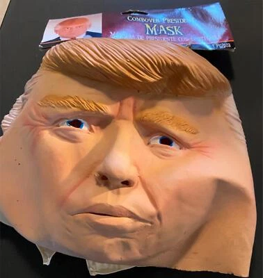 President Donald Trump Combover Latex Mask Costume Full Head Halloween Election - Image 1 of 4