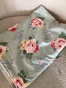 Ralph Lauren Cottage Lane Rose Floral Green With Pink Rose Twin Flat Sheet 66x96 - Picture 1 of 3