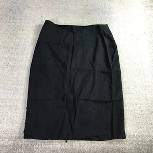The Row Skirt Womens 10 Black Wool Midi Zip Up Casual Ladies df3 - Picture 1 of 14
