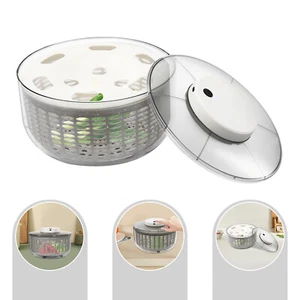 Asciuga Verdure Elettrico 6W Secca e Bagnata Insalatiera Elettrica Spinner-Lattuga 6L Grigio - Foto 1 di 11