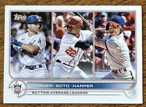 2022 Topps Baseball Batting Leaders HARPER SOTO TREA TURNER #59 - Picture 1 of 2