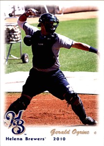 2010 Helena Brewers Grandstand #22 Gerald Ogrinc Twinsburg Ohio OH Baseball Card