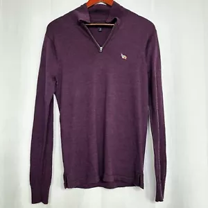 Bonobos Mens Medium Pullover Sweater Extra Merino Wool Purple Snail XS Slim - Picture 1 of 9