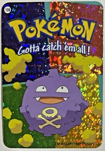 Koffing #109 2000 Pokemon Vending Prism Holo Sticker Card - Picture 1 of 2