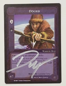 MITTELERDE CCG DOGRIB SIGNIERT VOM KÜNSTLER BRIAN LEE DURFEE LIDLOSES AUGE UNGEWÖHNLICH - Bild 1 von 2