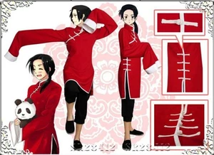 APH Axis Powers Hetalia China Wang Yao chinesisches Cheongsam Cosplay rotes Kostüm - Bild 1 von 3