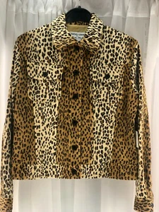 Chaqueta Blazer Focus 2000 Leopardo Por Charles Glueck Gruesa Tela Leopardo Talla 10 - Imagen 1 de 19