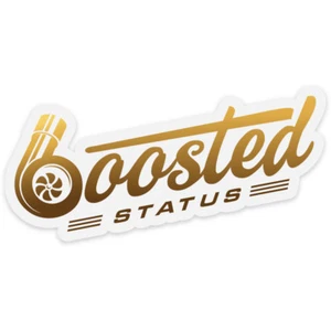 Boosted Status Decal / Sticker - Gold - Boost Turbo - Picture 1 of 1