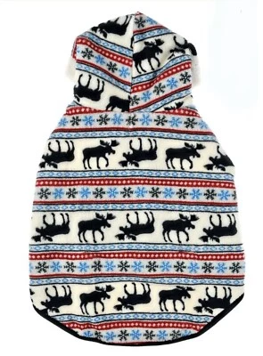 Sudadera con capucha polar Vibrant Life Blue Moose Dog (S) para perros 10-20 libras (13 pulgadas) Foto 1 de 4