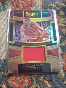 2018-19 Select Nicolas Batum Prizm Jersey card #ed/49 - Portland Trail Blazers - Picture 1 of 1