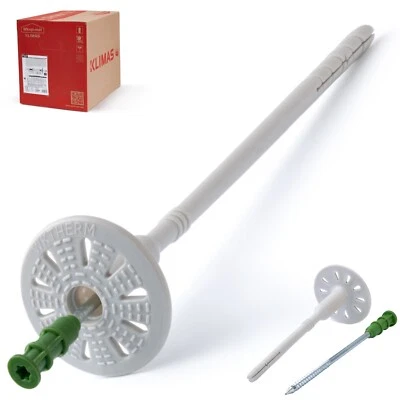 Dämmstoffdübel Ø8mm Tellerdübel mit Metalldorn Schraubdübel WKTHERM-S WDVS - Bild 1 von 4