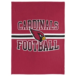 FOCO NFL Arizona Cardinals Stripe Micro Raschel Plush Throw Blanket, 45 x 60 - Picture 1 of 3