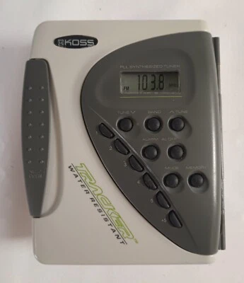 Koss PP225 Cinta Personal Cassette Reproductor AM/FM Resistente al Agua Impermeable LEER Foto 1 de 4