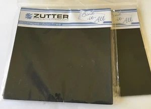 Zutter Bind-It-All - 20 Precut Black 4” Sq. pages each - 2 sets  - NEW - Picture 1 of 2