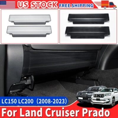 For Toyota Land Cruiser 200 Prado150 Stainless Steel Seat Defense Plate Interior Foto 1 de 4