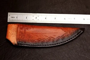 Hand Crafted BELT SHEATH Holster Genuine Leather For FIXED BLADE KNIFE 2853 - Picture 1 of 4