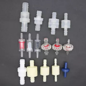 Plastic Check Valve One Way Non-return Valve Gas Air Liquid Water PVC Connectors - Picture 1 of 30