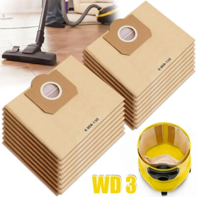 MARKENLOS Staubsaugerbeutel 6.959-130.0 Für Kärcher MV 3 WD3 WD 3.500 P, A 2200 A 2254 FKX