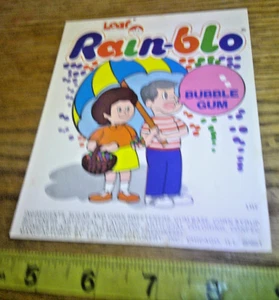 original Vintage vending machine display Leaf Rain-Blo Bubble Gum card - Picture 1 of 2
