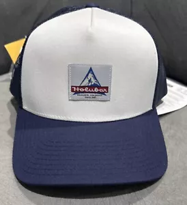 £49 HOLUBAR MENS BLUE WHITE DESIGNER CORPORATE BASEBALL CAP HAT OSFA BNWT - Picture 1 of 7