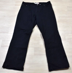 Y2K Levis Jeans Womens 550 Relaxed Fit Bootcut Baggy Leg Black 16 VTG - Bild 1 von 7