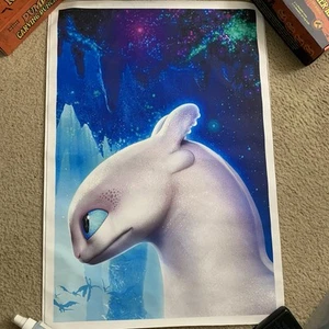 Lot Of 2 How To Train Your Dragon Canvas Posters - Picture 1 of 3