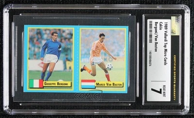 1989 Giochi Preziosi Top Micro Cards Джузеппе Бергоми Марко Ван Бастен CSG 7 7ez - Изображение 1 из 3