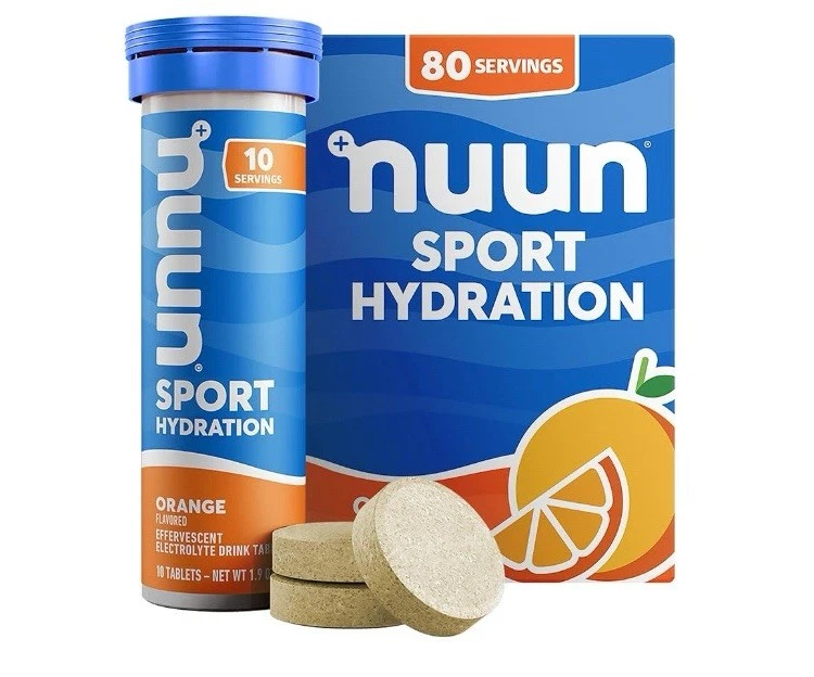 Nuun Hydration электролитный напиток таблетки оранжевый, упаковка 8 шт. (всего 80 порций) - Изображение 1 из 4