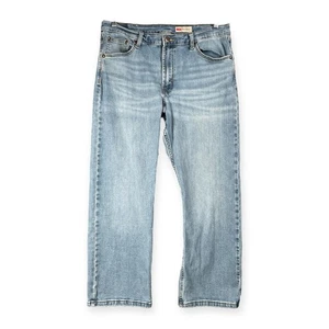 Wrangler Relaxed Boot Light Wash Jeans Men’s Size 36x29 Classic Blue Denim - Picture 1 of 8
