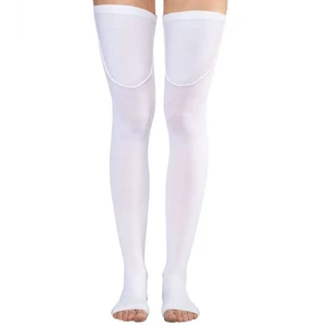 Dr. Komfort Overknee, offene Zehenpartie, Silikonband, 18 mmHg (Größe: 3XL) weiß - Bild 1 von 3