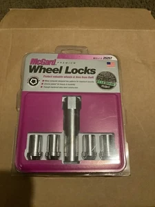 McGard 25257 Chrome Tuner Style Cone Seat Wheel Lock Set, M12 x 1.5 Thread Size - Picture 1 of 6