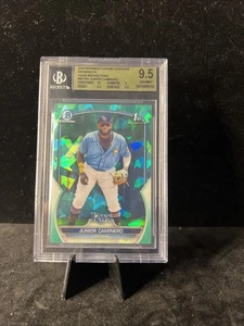 Bowman 2023 cromo zafiro cromo junior caminero 1er AQUA/55 BGS 9,5 GEMA MT - Imagen 1 de 2