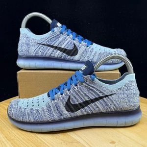 2016 Nike Free RN Flyknit Blue Running Trainers Sz 4.5Y Women’s 6 (834363 400) - Picture 1 of 9