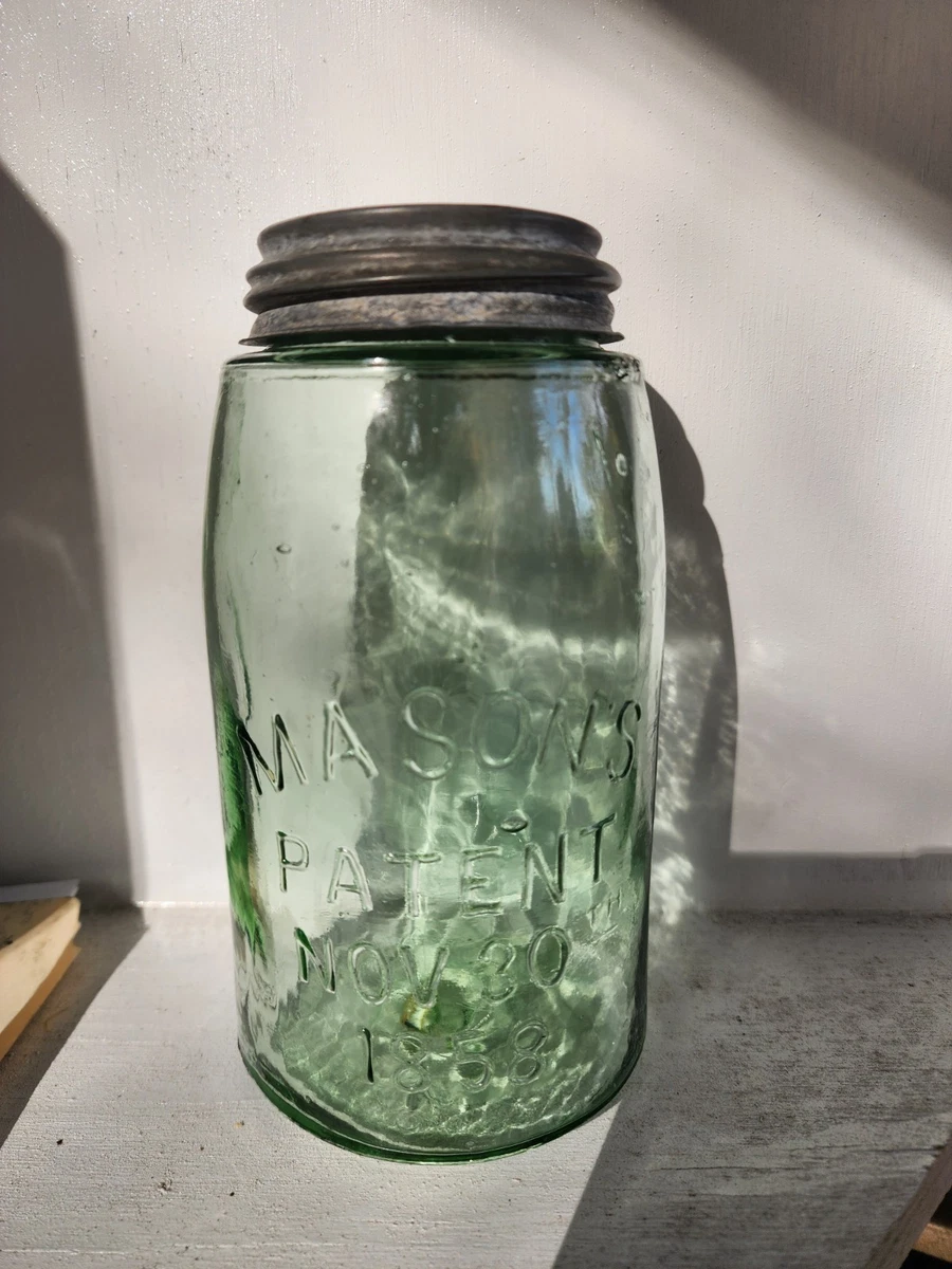 超レア！19世紀 1858Mason jars メイソンジャー アメリカアンティーク