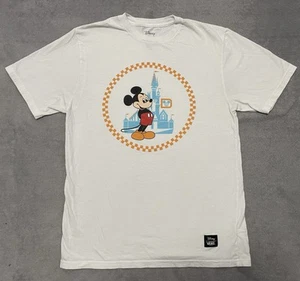 Disney Vans T Shirt Youth Sz XL White Mickey Mouse 50th Anniversary Castle - Picture 1 of 13