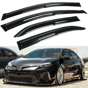 For 2014-2019 Toyota Corolla JDM Mugen Window Visors Vent Rain - Picture 1 of 14