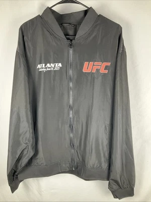 Chaqueta de evento UFC Atlanta 2025 negra con cremallera bombardero 3XL Ultimate Fighting Champion Foto 1 de 4