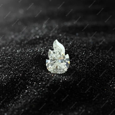 Flame Lab Grown Diamond Fancy Cut IGI Certified VVS-VS Clarity DEF CVD HPHT 1ct - Image 1 of 4