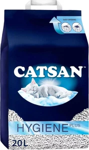 20l Catsan Hygiene Non Clumping Cat Litter 20 Litres Odour Control Kitten Litter - Picture 1 of 5