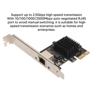 PCIe Ethernet Card 10 100 1000 2.5Gbps RJ45 Port Wake On LAN Control Gig FY - Bild 1 von 22