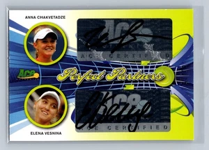 ANNA CHAKVETADZE ELENA VESNINA 2013 ACE PERFECT PARTNERS AUTO SP 7/10 TENNIS - Bild 1 von 2