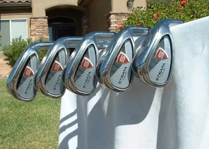 REAL NICE STRATA CALLAWAY TOUR 6-PW (5 Clubs) IRON Stiff Steel Golf 38"-6 iron - Picture 1 of 10