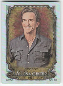 2024 Topps Allen & Ginter #251 Jeff Probst Silver Portrait Survivor 1048 - Imagen 1 de 2