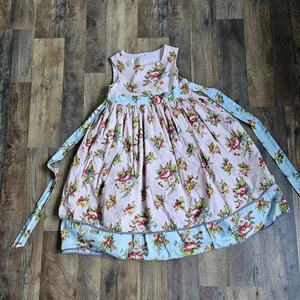 Laura Ashley Girls Floral Tiered Dress – Size 6X – Cottagecore Style   - Picture 1 of 9