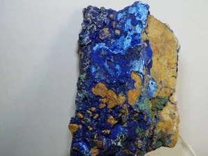 Azurit XX auf Matrix, 13x8cm, Kerrouchen, El Kbab, Marokko / Morocco - Bild 1 von 3